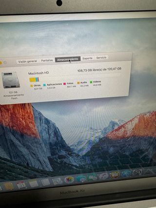 MacBook Air 13 8GB/128GB OS Monterey bateria nueva