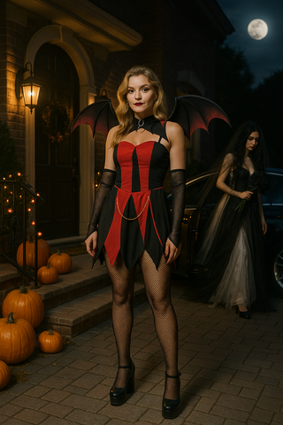 Disfraz Halloween bruja vampiresa adulto (BT)