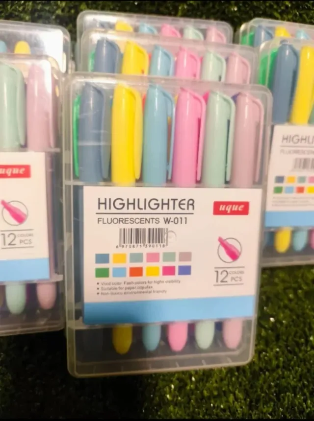 Lote Rotuladores Fluorescentes 12 Unidades/Paq.