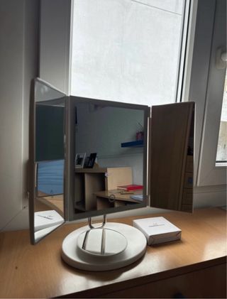 Espejo TOUCHBeauty Plata/Blanco