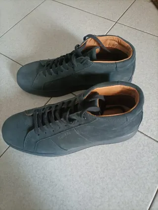 Scarponcini scamosciati uomo blu