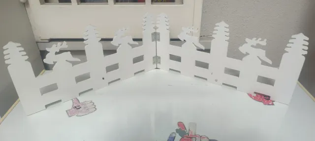 Steccati Bianco legno per Natale