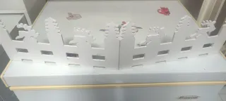 Steccati Bianco legno per Natale