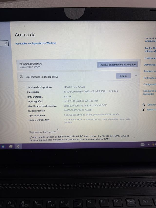 Toshiba Satellite Pro R50-EC i3 128GB