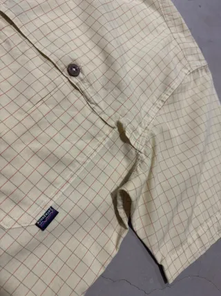 Camicia Patagonia quadri vintage gialla