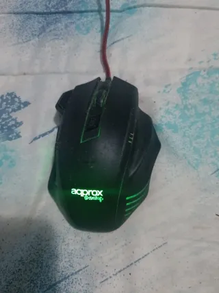 Ratón Gaming AqproX Negro y Verde