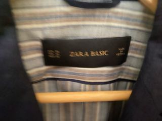 Americana Zara Lino Azul