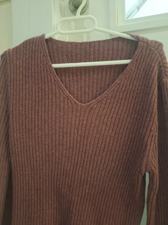 Jersey canalé malva