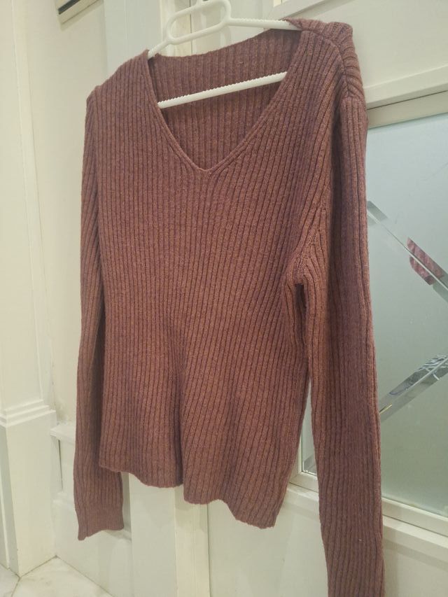 Jersey canalé malva