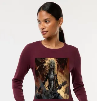   10 Camisetas Variadas negra manga larga calavera