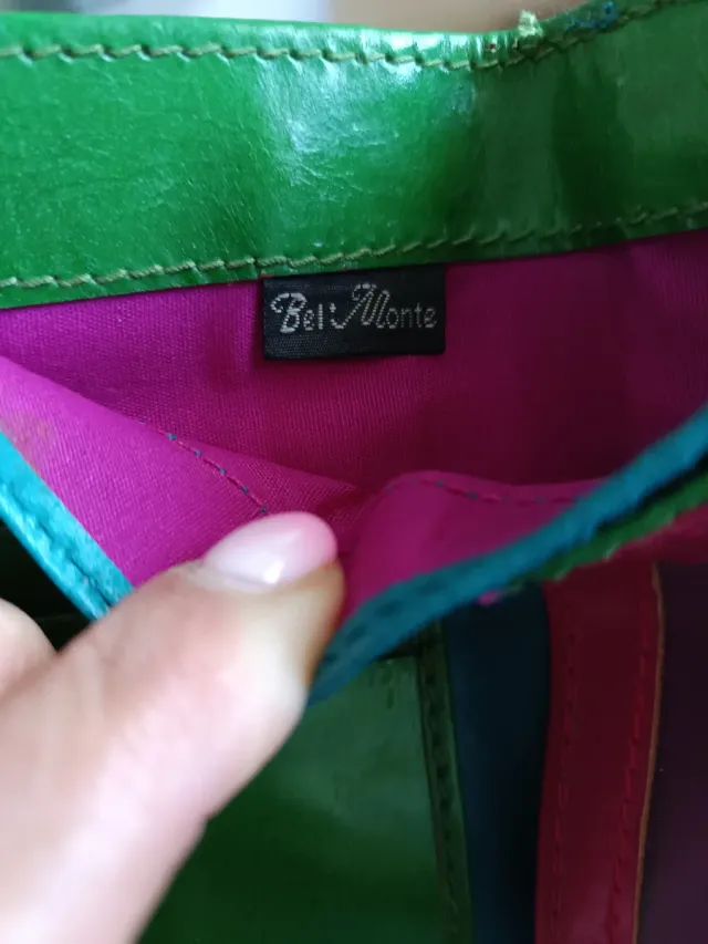 Cartera de piel Belmonte multicolor