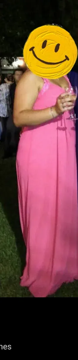 Vestido de fiesta largo rosa