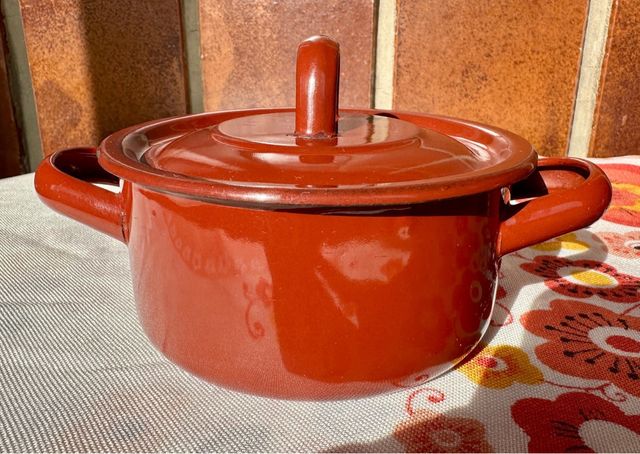 Lote 2 cazuelas esmaltadas vintage