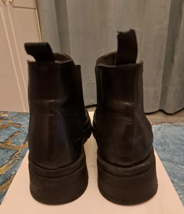 Stivaletti Chelsea pelle neri tg 37