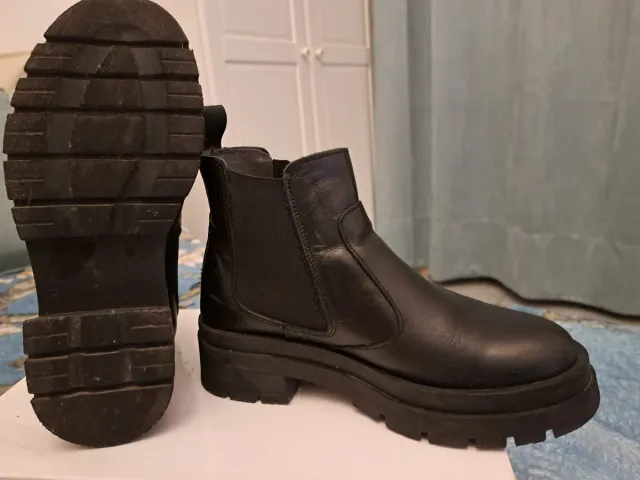 Stivaletti Chelsea pelle neri tg 37