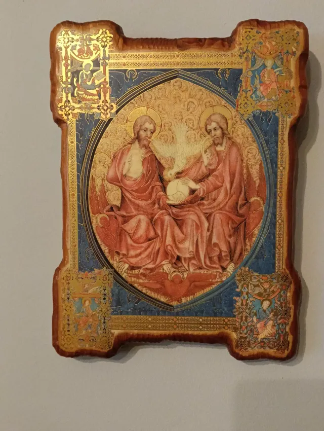 Icono en madera de la Sma. Trinidad.