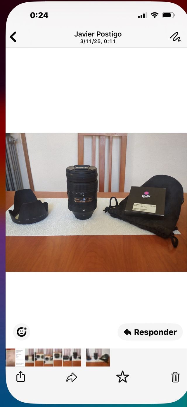 OBJETIVO NIKON AF-S 28-300 G CÁMARAS NIKON Y FUJI