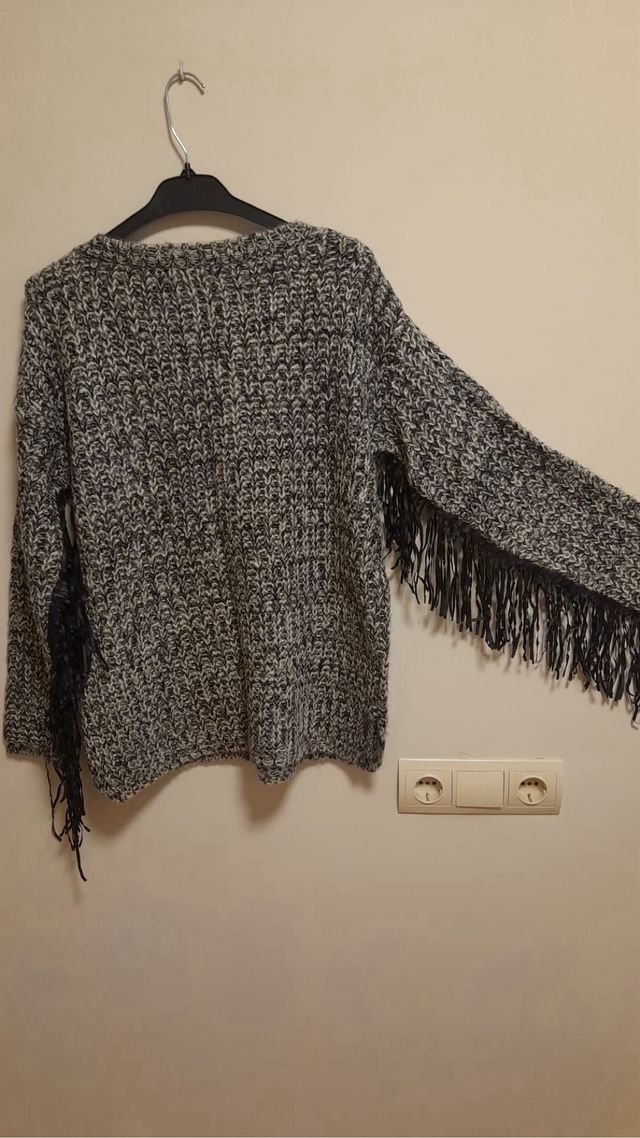 Jersey Amichi gris flecos mangas talla M