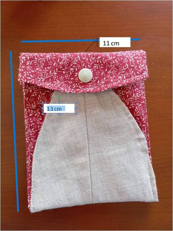 Bolsita de tela con botón