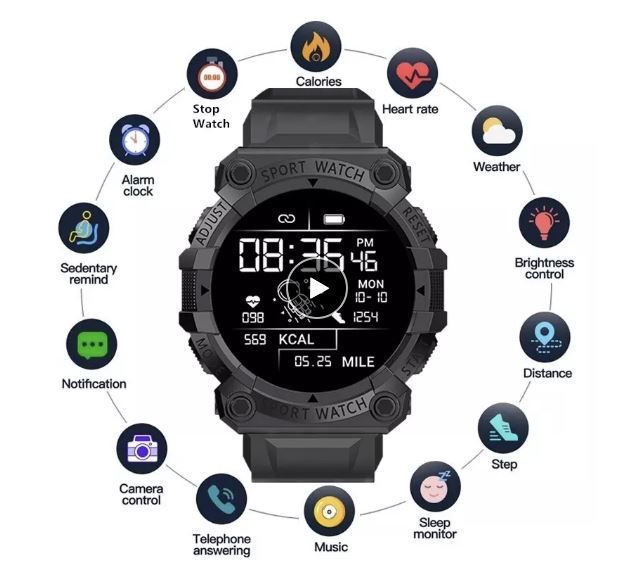 ◆ NOVO, MARCA◆ Smartwatch desportivo