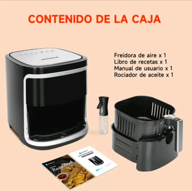 Freidora Aire Aigostar XXL 7L Negra NUEVA