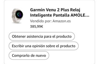 Garmin Venu 2 Plus Reloj Inteligente
