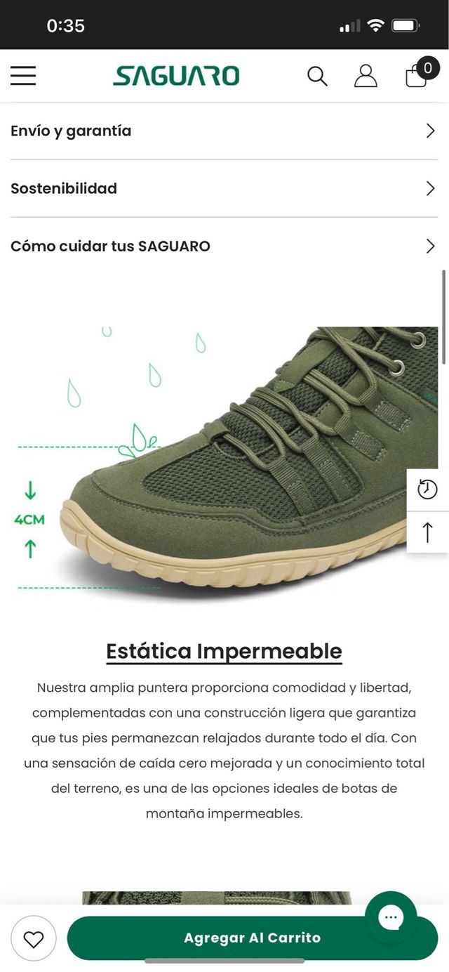 Botas Saguaro impermeables talla 42 nuevas