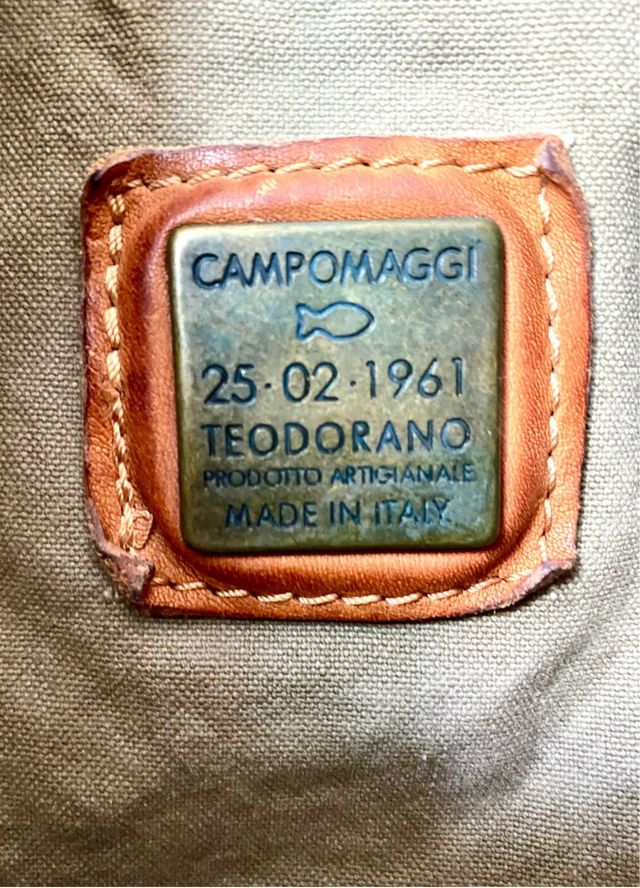 Bolso Campomaggi de lona verde caqui