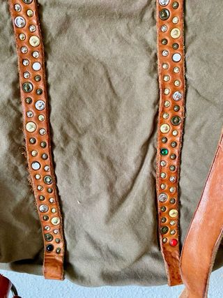 Borsa Campomaggi in tela verde kaki