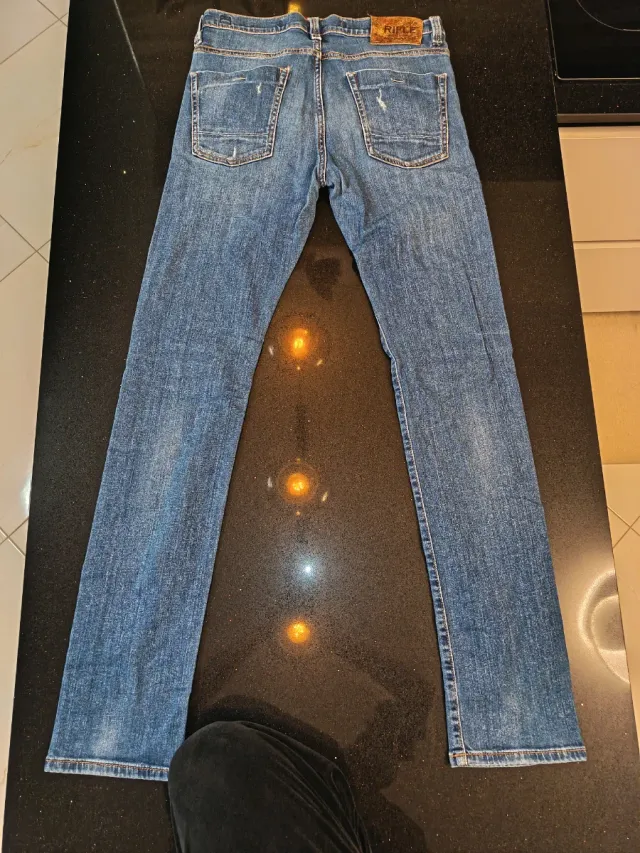 Jeans Rifle uomo blu strappati
