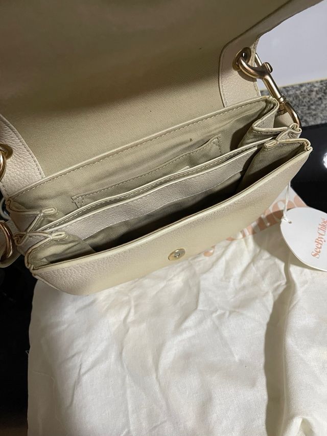 Bolso See By Chloé Hana Beige y Dorado