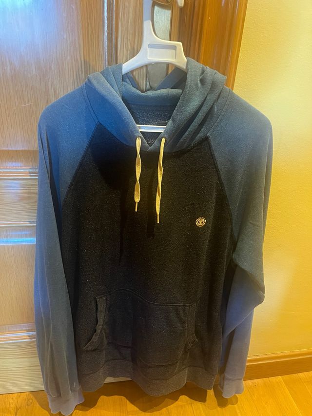 Sudadera Element Negra y Azul