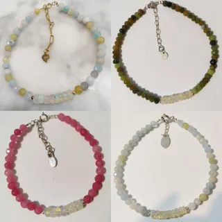 Pulsera Plata 925 Ópalo Piedras Preciosas