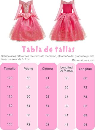 ✨ - Disfraz Princesa Aurora para Niña Disfraz Bell