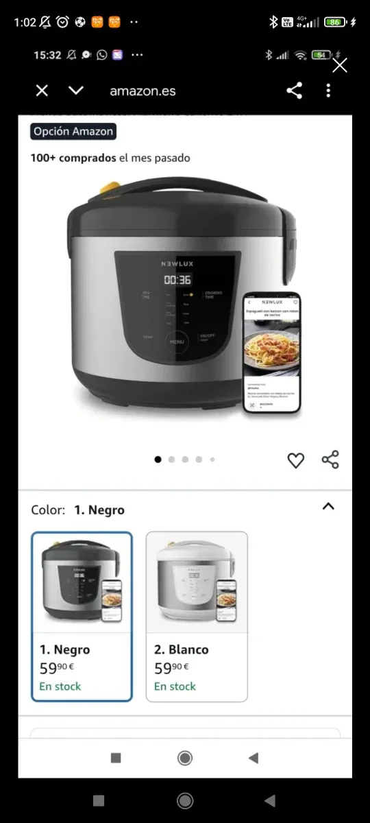 Robot de cocina NEWLUX sin usar