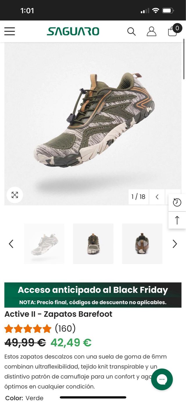 Saguaro Talla 41 Nuevas