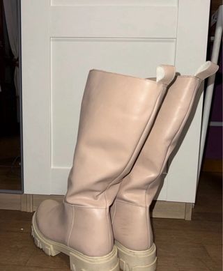 Stivali Primadonna Pelle Beige/Rosa