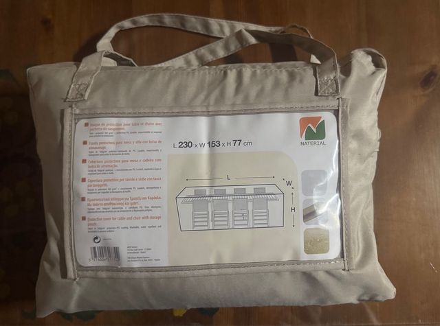 Capa protetora de mesa e cadeira de jardim