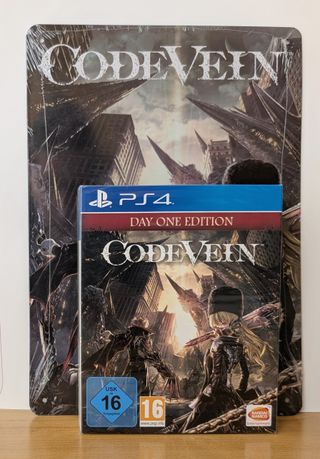 Code Vein Day One Edition + Steelbok + Placa (PS4)