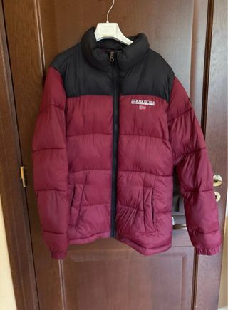 Giubbino Napapijri bicolore nero/rosso