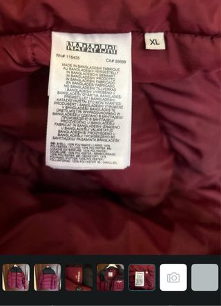 Giubbino Napapijri bicolore nero/rosso