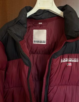 Giubbino Napapijri bicolore nero/rosso