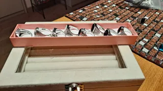 (3),Anillos Acero Cristal Strass,6€ Unida