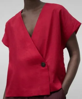 Camisa Adolfo Dominguez Roja Talla L