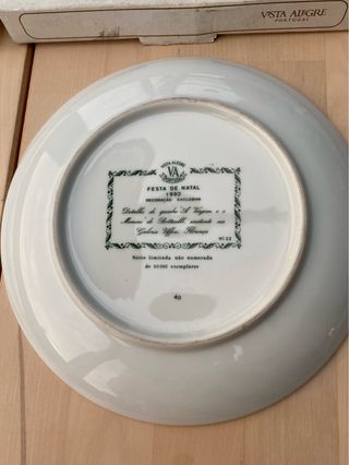 Pratos de Natal Vista Alegre