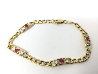 E455899-0 Pulsera Oro 18K Con Circonita