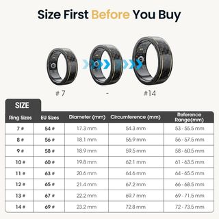 ✨ - DekeFit Anillo Inteligente Hombre Mujer, Smart