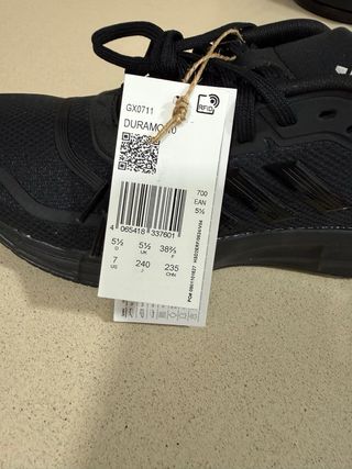 Bambas Adidas Negras, Talla 38