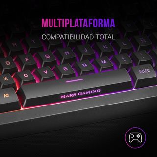 ✨ - Mars Gaming MKREVOES, Teclado Gaming Compacto,