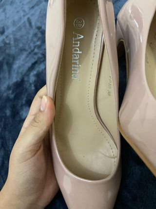 Zapatos de tacón Andarina nude talla 38